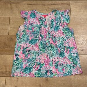 Lilly Pulitzer, Short Sleeve Top, XL